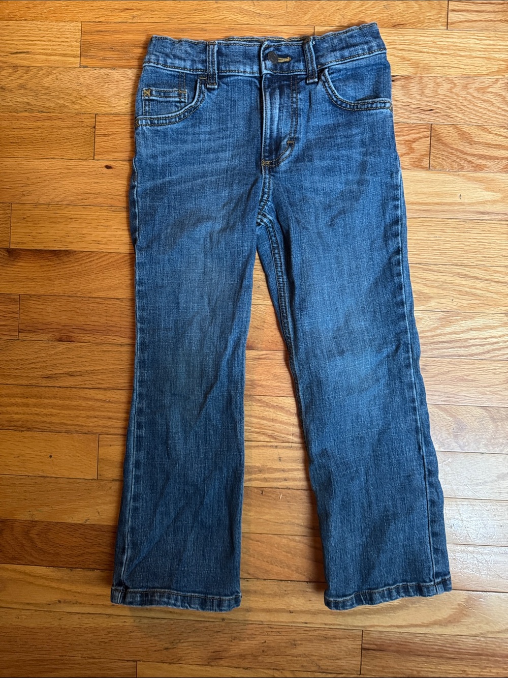 Wrangler boys Bootcut Jeans in Dark Blue Denim